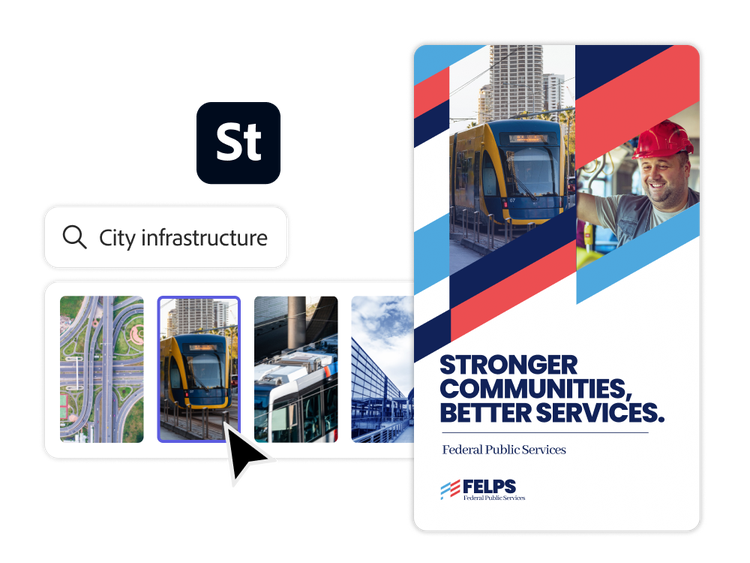 Government ad using Adobe Stock photos