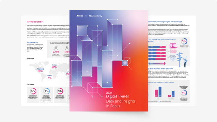 2024 Digital Trends — Data and Insights in Focus report ,content card image