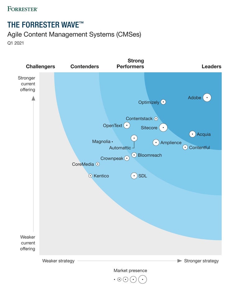 Forrester Wave-Grafik