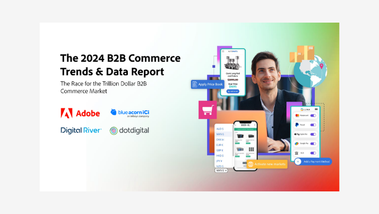 Report zu Trends und Daten im B2B-Commerce 2024 – Bild der Inhaltskarte