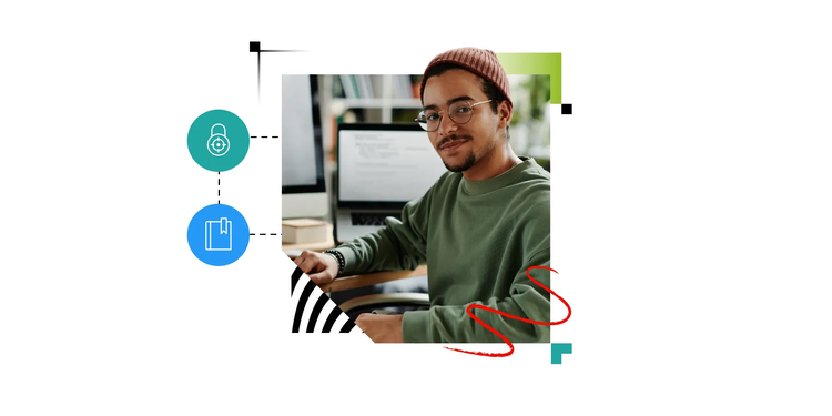 A man in an office learns about the difference between IT security and IT compliance.