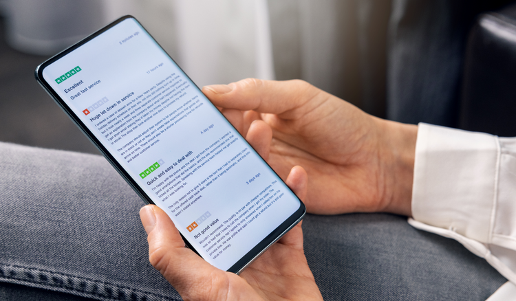 Customer reviews to support the interest stage of the funnel