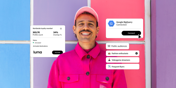 A marketer connects Adobe Real-Time CDP with Google BigQuery to unify audience insights, activate segments and deliver personalisation.