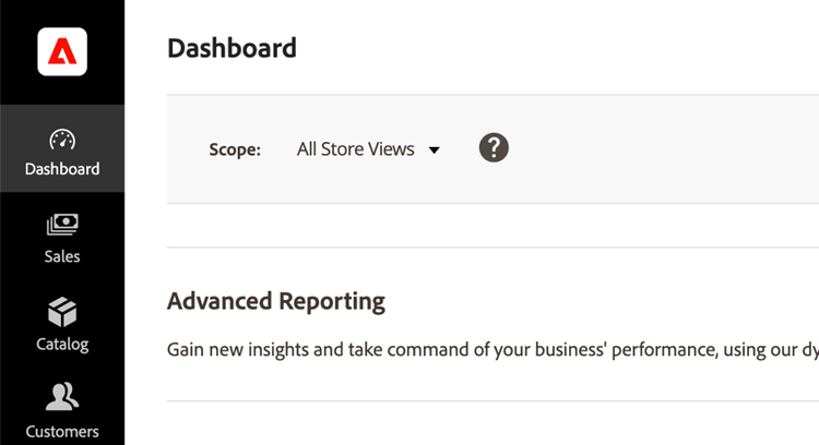 New branding in the Adobe Commerce log-in screen and admin.