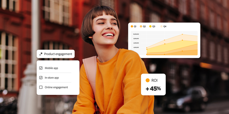 Adobe Product Analytics interface showcasing cross-channel user journey performance in a single view.