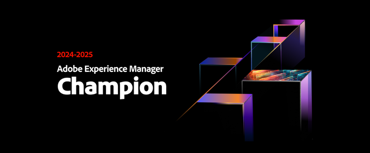 2024-2025 Adobe Experience Manager Champions banner