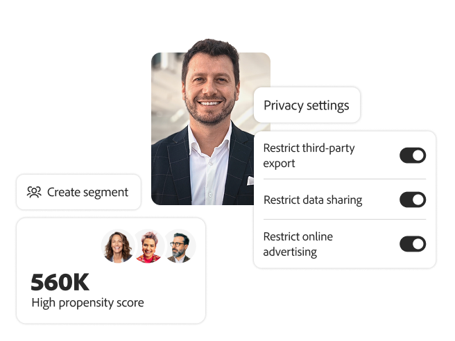 Interface showing privacy controls and propensity score, reflecting Australian banks’ maturity in secure, permission-based journeys.
