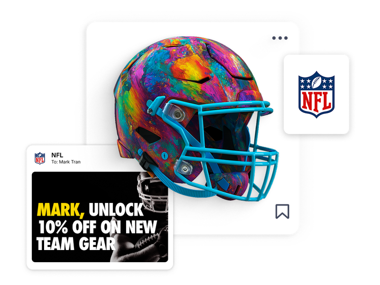 Graphics of NFL social media