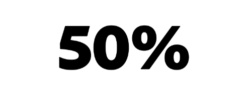 50%