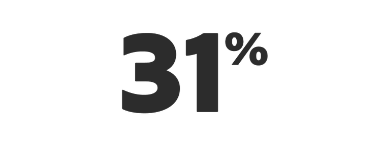 Thirty-one per cent.