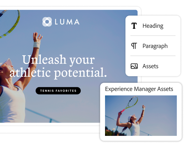 Webpage and a simple webpage builder user interface