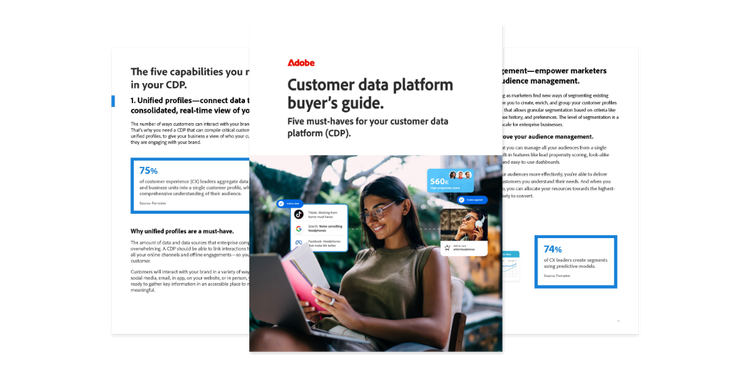 A buyer’s guide for customer data platforms marquee image