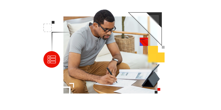 A man in a living room puts DMAIC into practice.