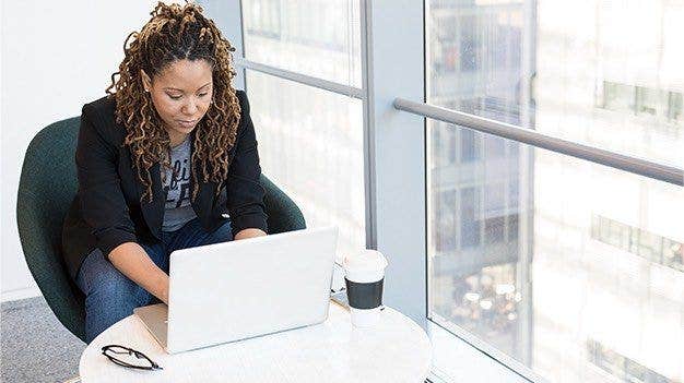 woman on laptop