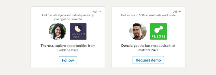 LinkedIn advertising: Dynamic ads