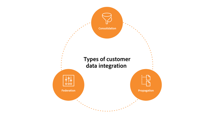 Types of customer data integration graphic