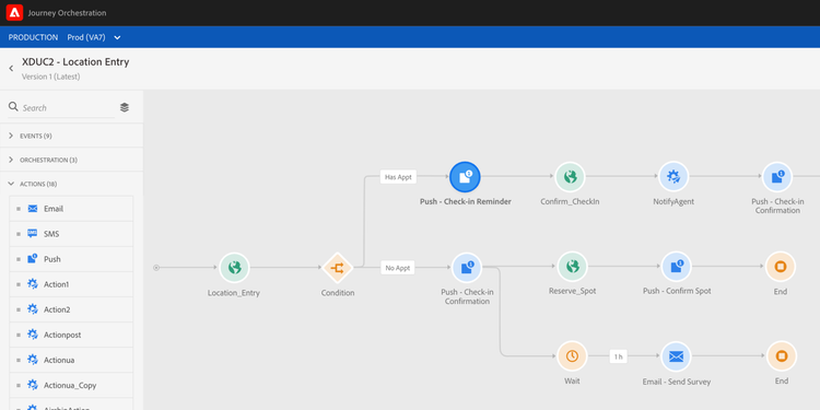 Adobe Journey Optimizer SCV location entry