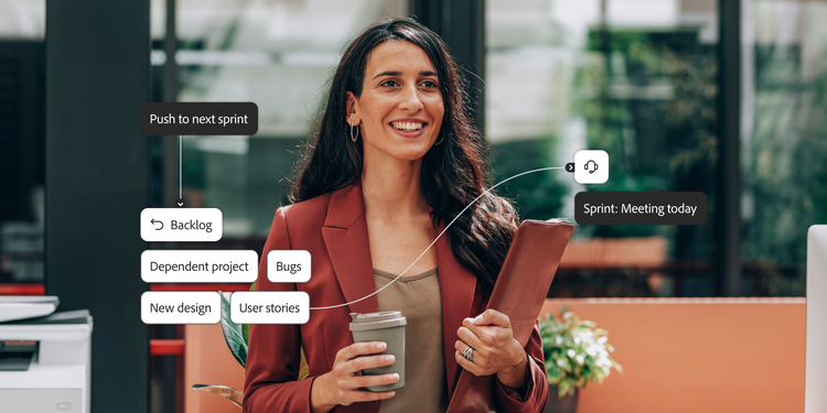 Illustration of a Scrum workflow in project management, depicting the relationship between backlog refinement and sprint planning.