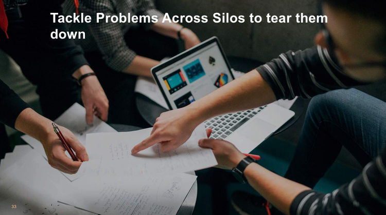 Tackle problems across silos to tear them down image