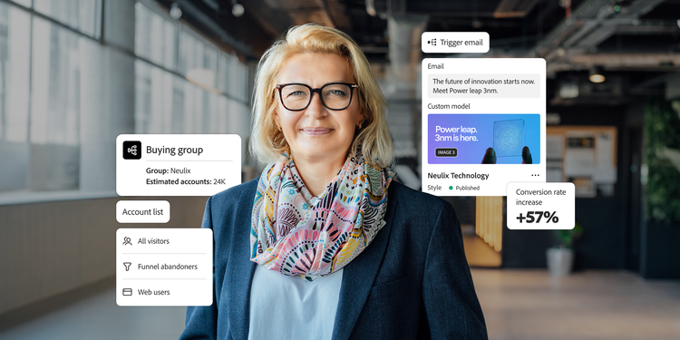 An image showing an integrated marketing technology stack enabling unification of data for modern marketers. Creative team to provide