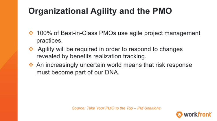 Organizational Agility and the PMO graphic