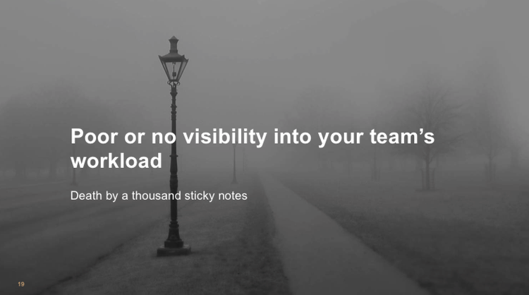 Poor or no visibility inot your team's workload image