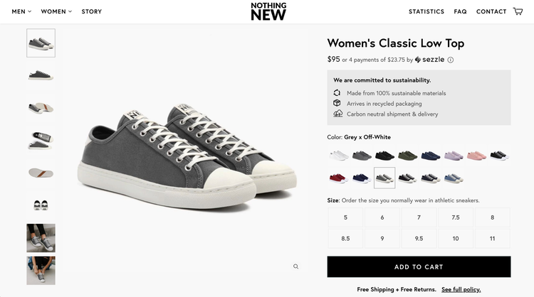 product detail page images
