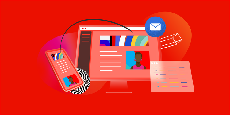 Illustration of email marketing personalization