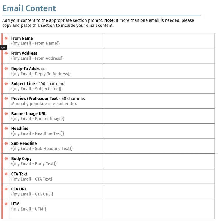 email content graphic