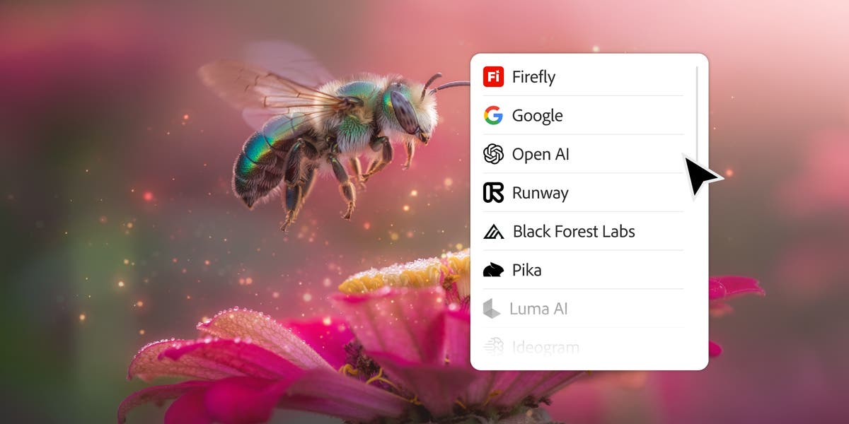 Top AI models with enterprise controls in Creative Cloud