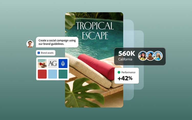 Brand knowledge graph connecting guidelines, campaign briefs, assets, audience insights, and reviewer feedback.