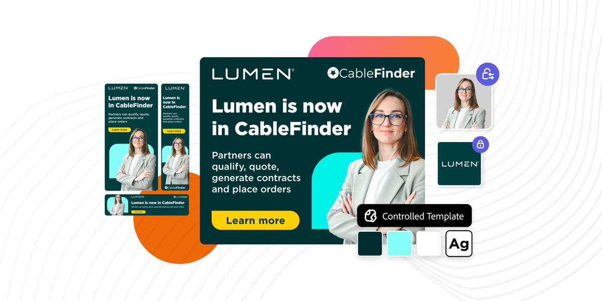 Lumen Branded Router How Lumen Technologies scales on-brand content with Adobe Express