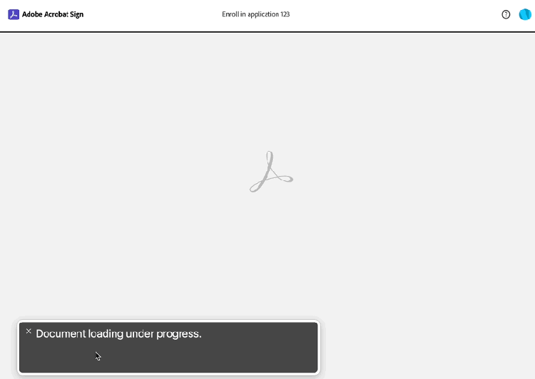 Screen reader announcing document loading status. For example: document loading under progress, document loading complete, document zoomed to 50%.