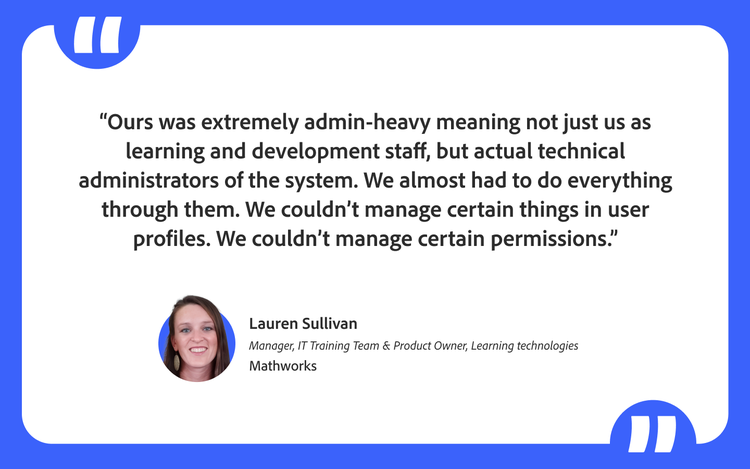 Quote from Lauren Sullivan, MathWorks, displayed in a branded callout.