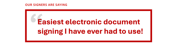 Adobe Acrobat Sign customer testimonial example.