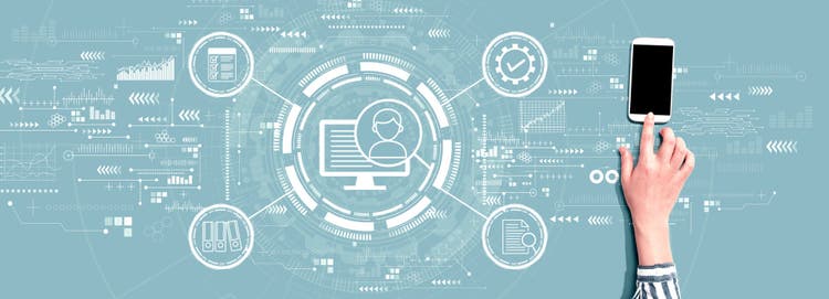 Using phone to organize documents