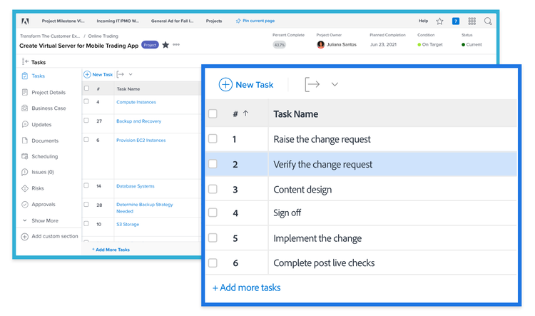 Modelling activities in work management systems screenshot