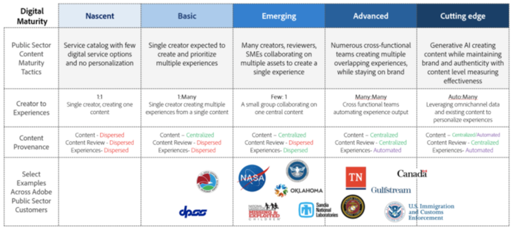 Digital maturity chart