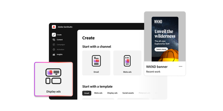 Harness the power of generative AI with Adobe GenStudio for Performance Marketing marquee image