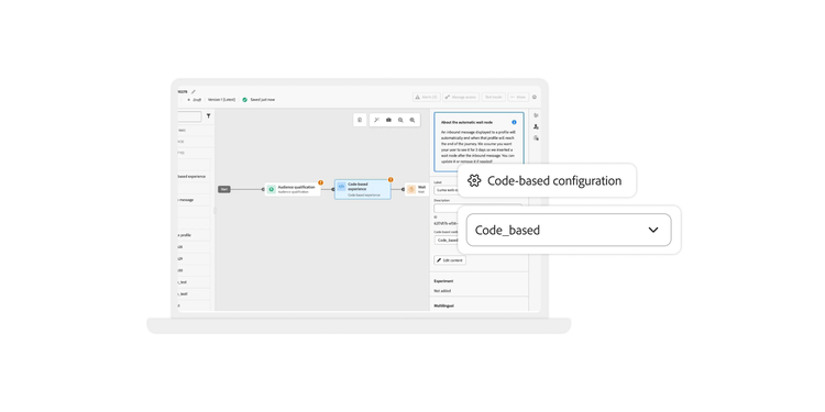 Code-based experiences in journeys — expand your channel reach and personalization with granular control