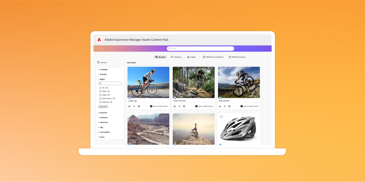 Activate content faster with Content Hub in Experience Manager Assets marquee image