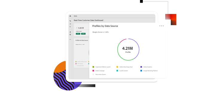 Adobe Real-Time CDP and Adobe Target screen