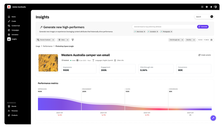 Adobe GenStudio Insights screenshot