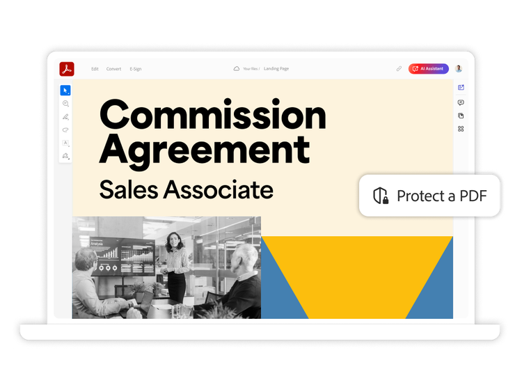 Commission agreement with protection controls