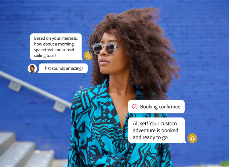 Customer with personalized travel offers