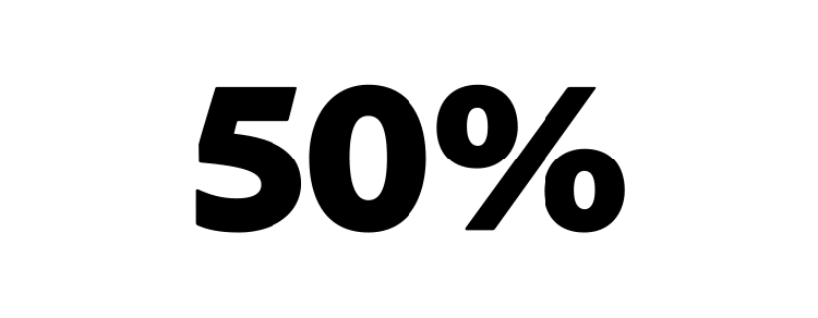 50%