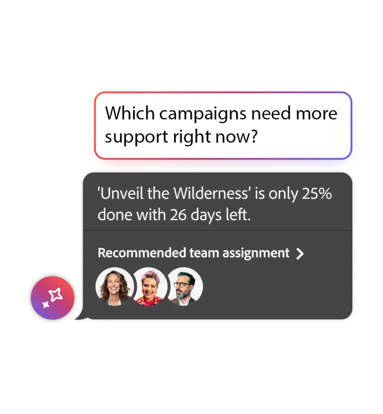 Avviso di supporto alla campagna – Unveil the Wilderness: completata al 25%, 26 giorni rimanenti, membri del team già assegnati.