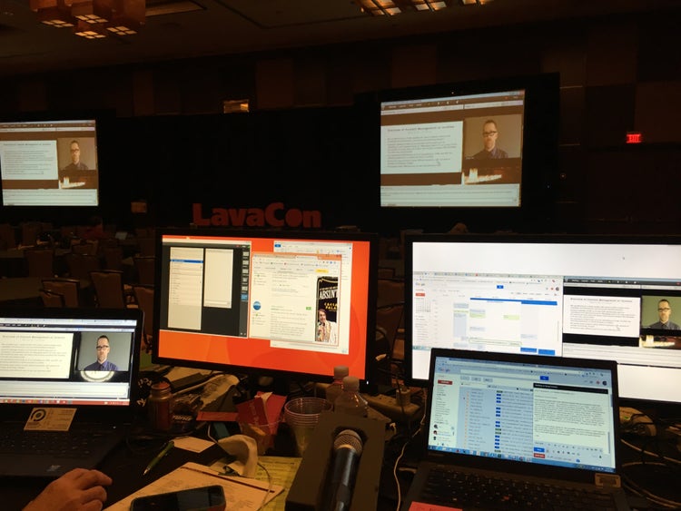 Production of the virtual LavaCon Conference track using Adobe Connect (2)