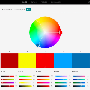 The Adobe color wheel