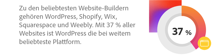 Zu den beliebtesten Website-Buildern graphic